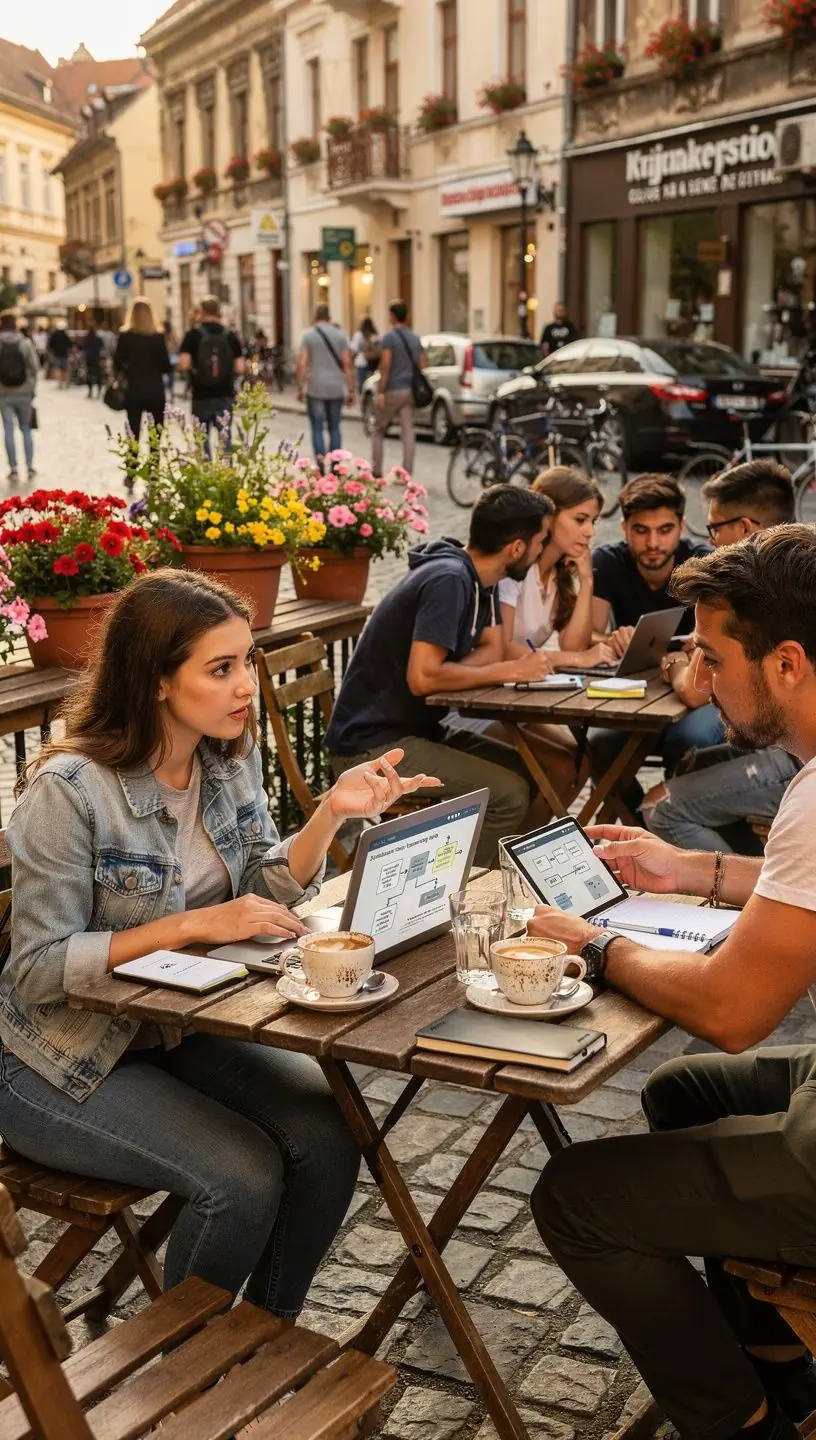 Imagine educațională cu pașii implementării unui sistem automatizat în procesele operaționale